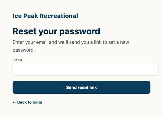 Password reset